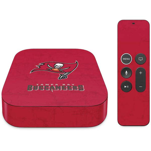 NFL Tampa Bay Buccaneers Distressed Apple TV Skin